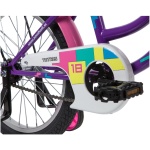 Велосипед Novatrack TETRIS 18" фиолетовый КОРЗИНА