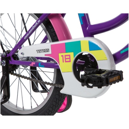 Велосипед Novatrack TETRIS 18" фиолетовый КОРЗИНА