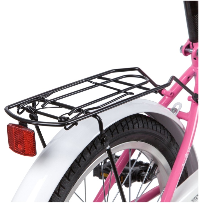 Велосипед Novatrack TETRIS 18" розовый КОРЗИНА