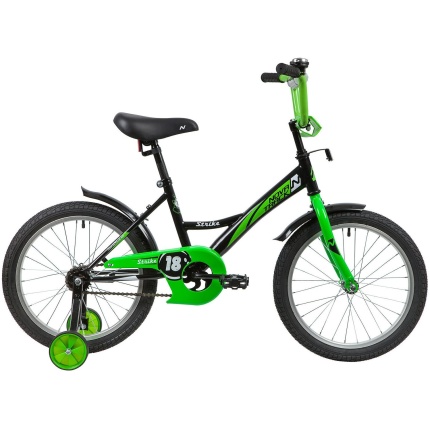 Велосипед Novatrack STRIKE 18" черный/зеленый