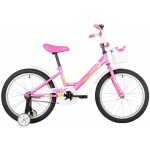 Велосипед Novatrack TWIST  20" розовый КОРЗИНА