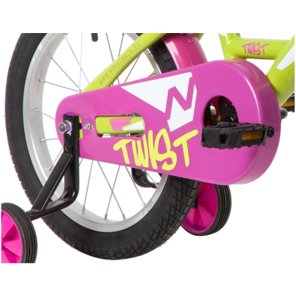 Велосипед Novatrack TWIST 16" розовый КОРЗИНА