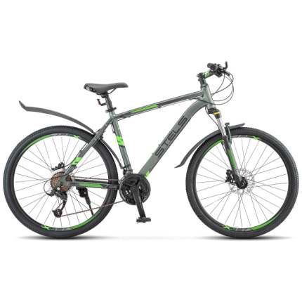 Велосипеды Stels Navigator 640 D 26" V010 17" антрацитовый/зелёный