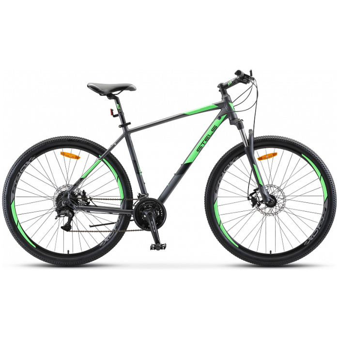 Велосипеды Stels Navigator 920 MD 29" V010 16.5" антрацитовый/зелёный